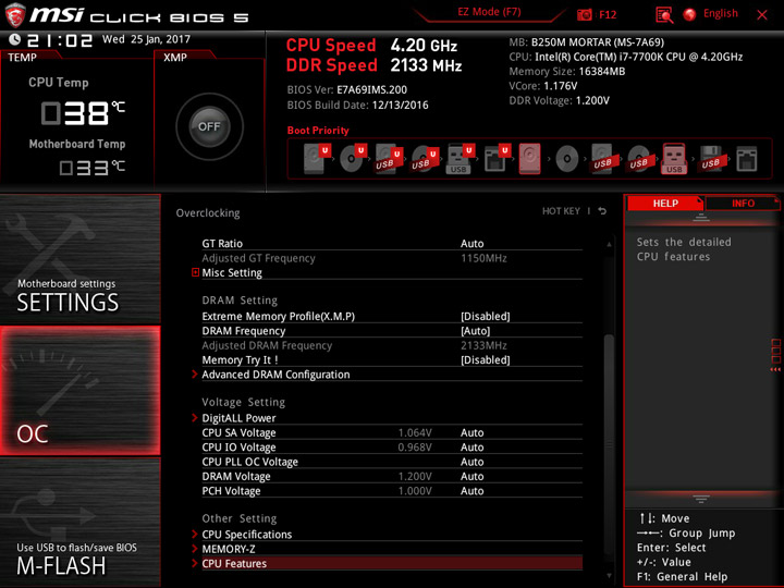 MSI B250M Mortar