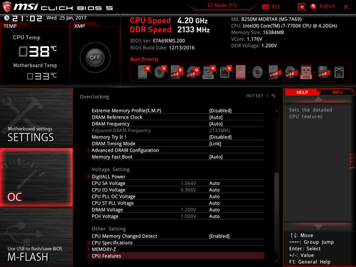 MSI B250M Mortar