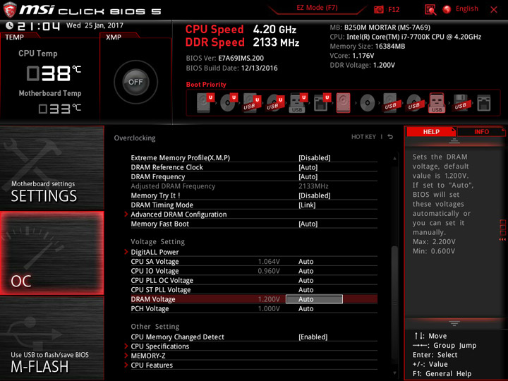 MSI B250M Mortar