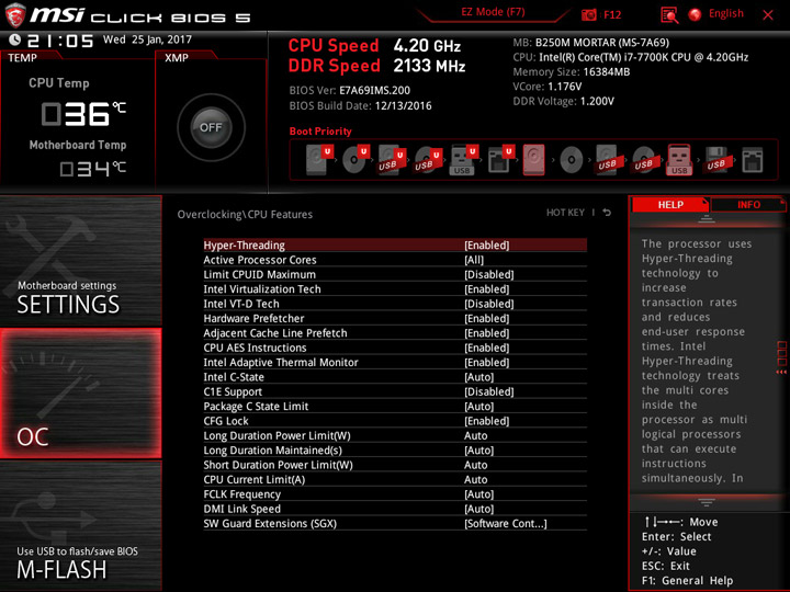 MSI B250M Mortar