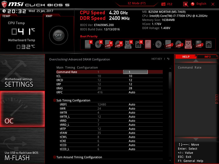 MSI B250M Mortar