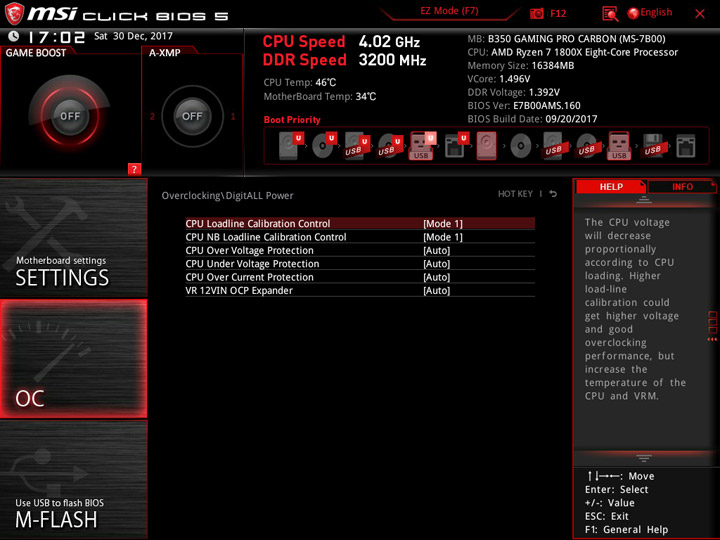 MSI B350 Gaming Pro Carbon