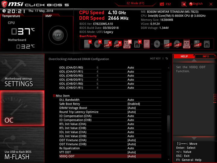 MSI B360M Mortar Titanium