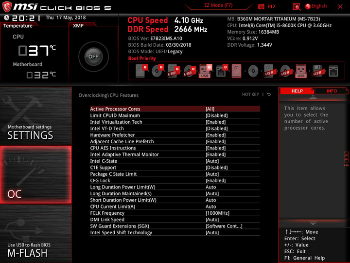 MSI B360M Mortar Titanium