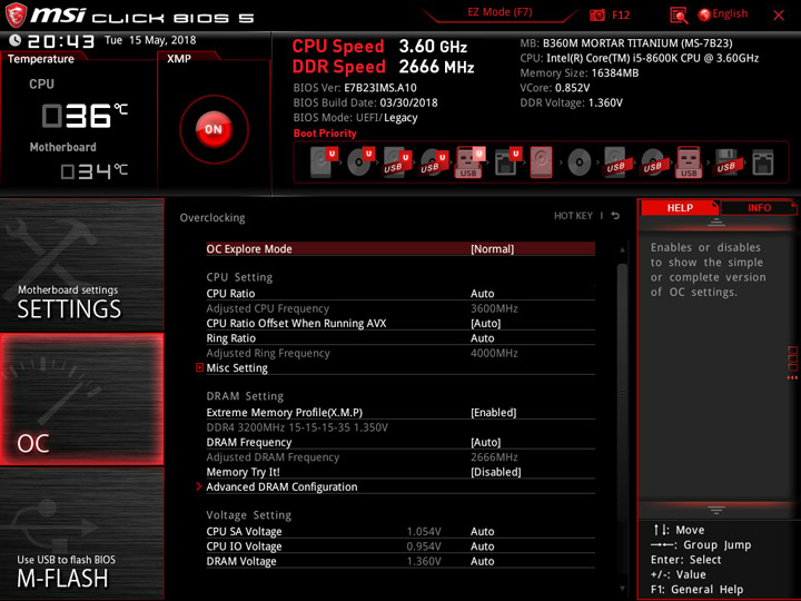 MSI B360M Mortar Titanium