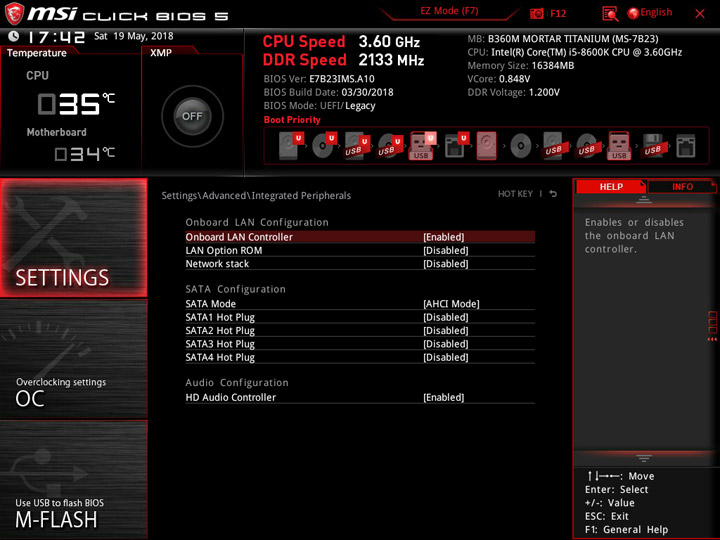 MSI B360M Mortar Titanium