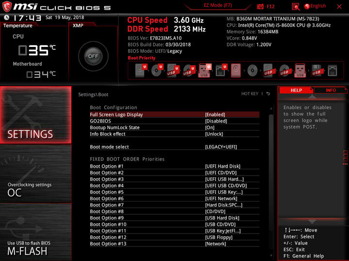 MSI B360M Mortar Titanium