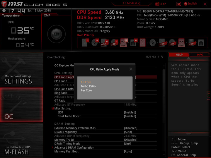 MSI B360M Mortar Titanium