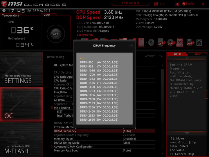 MSI B360M Mortar Titanium