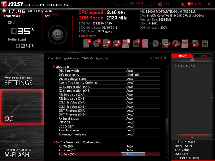 MSI B360M Mortar Titanium