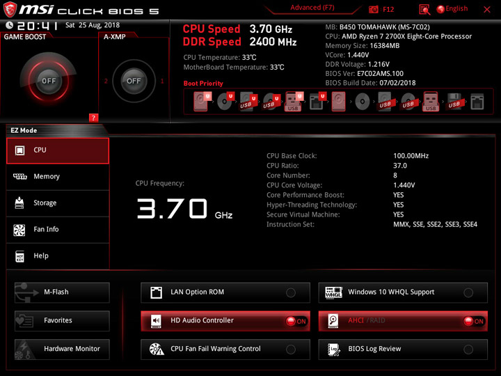 MSI B450 Tomahawk