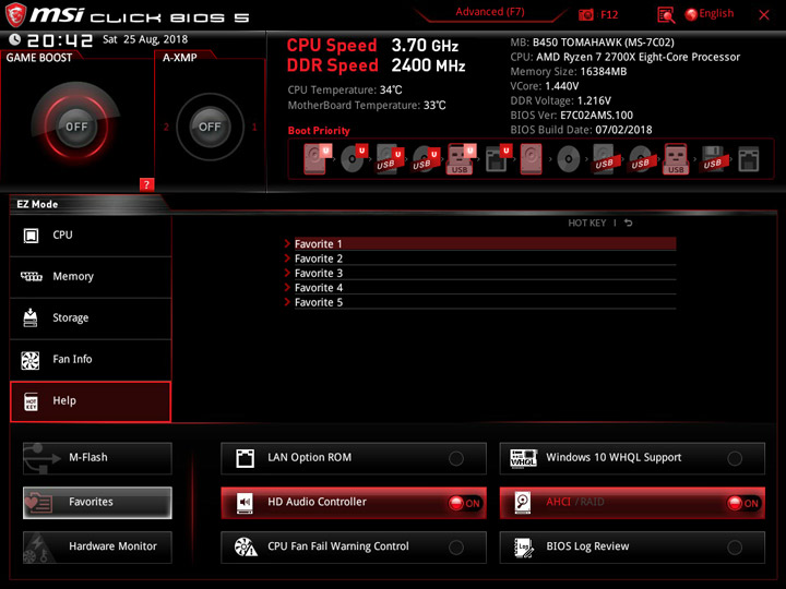 MSI B450 Tomahawk