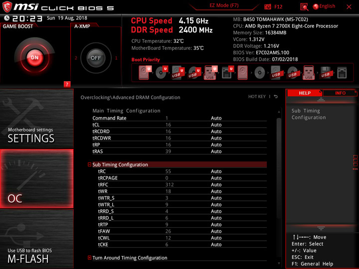 MSI B450 Tomahawk