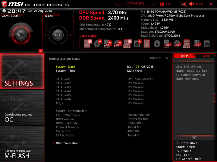 MSI B450 Tomahawk