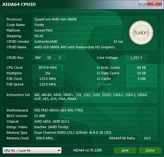 Разгон MSI FM2-A85XA-G65