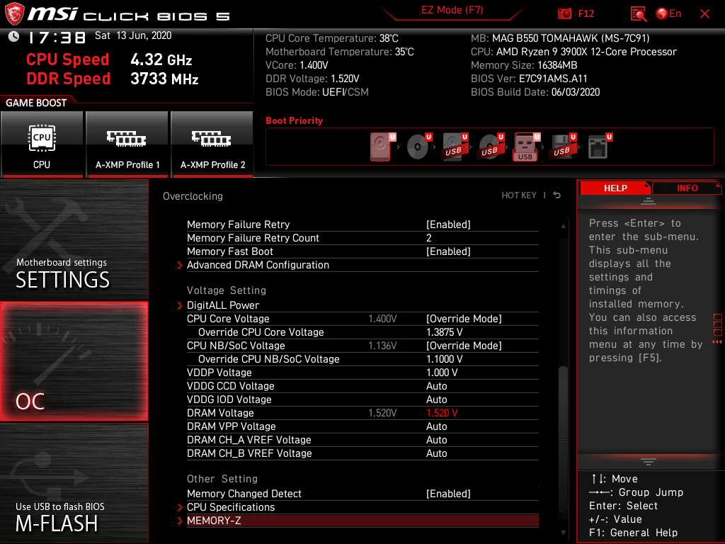 MSI MAG B550 Tomahawk