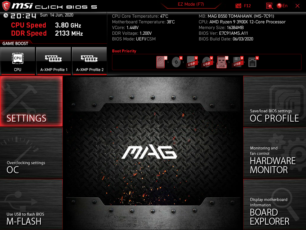 MSI MAG B550 Tomahawk