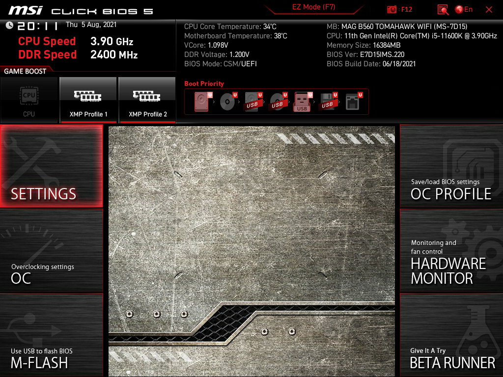 MSI MAG B560 Tomahawk WiFi