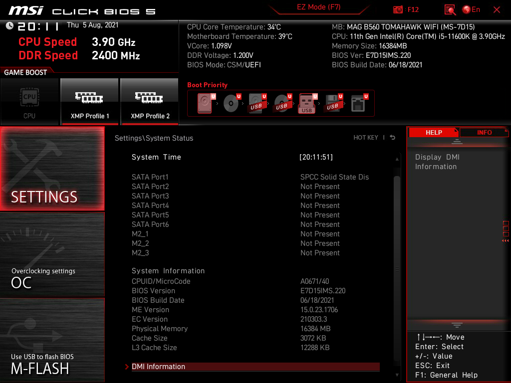 MSI MAG B560 Tomahawk WiFi