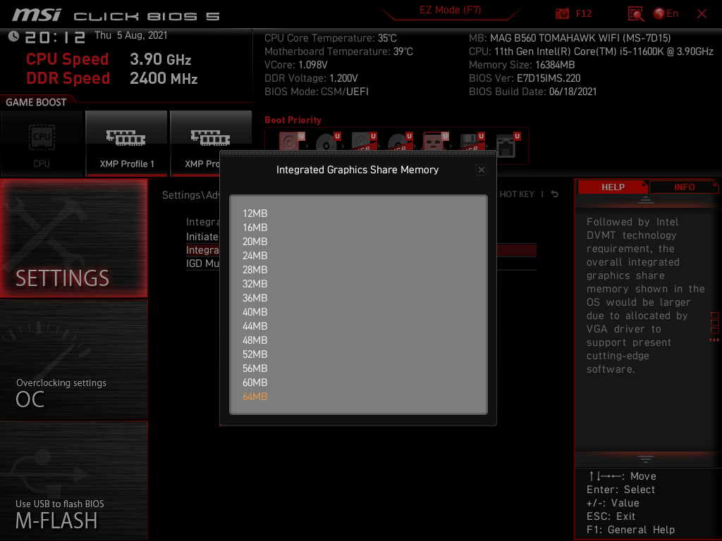 MSI MAG B560 Tomahawk WiFi