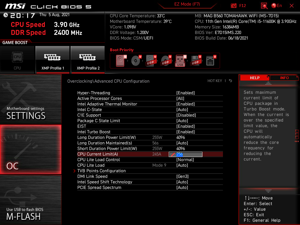 MSI MAG B560 Tomahawk WiFi