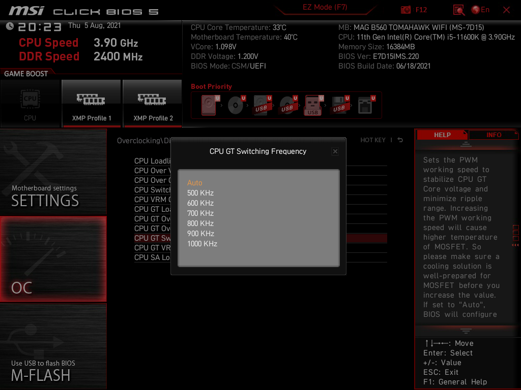 MSI MAG B560 Tomahawk WiFi