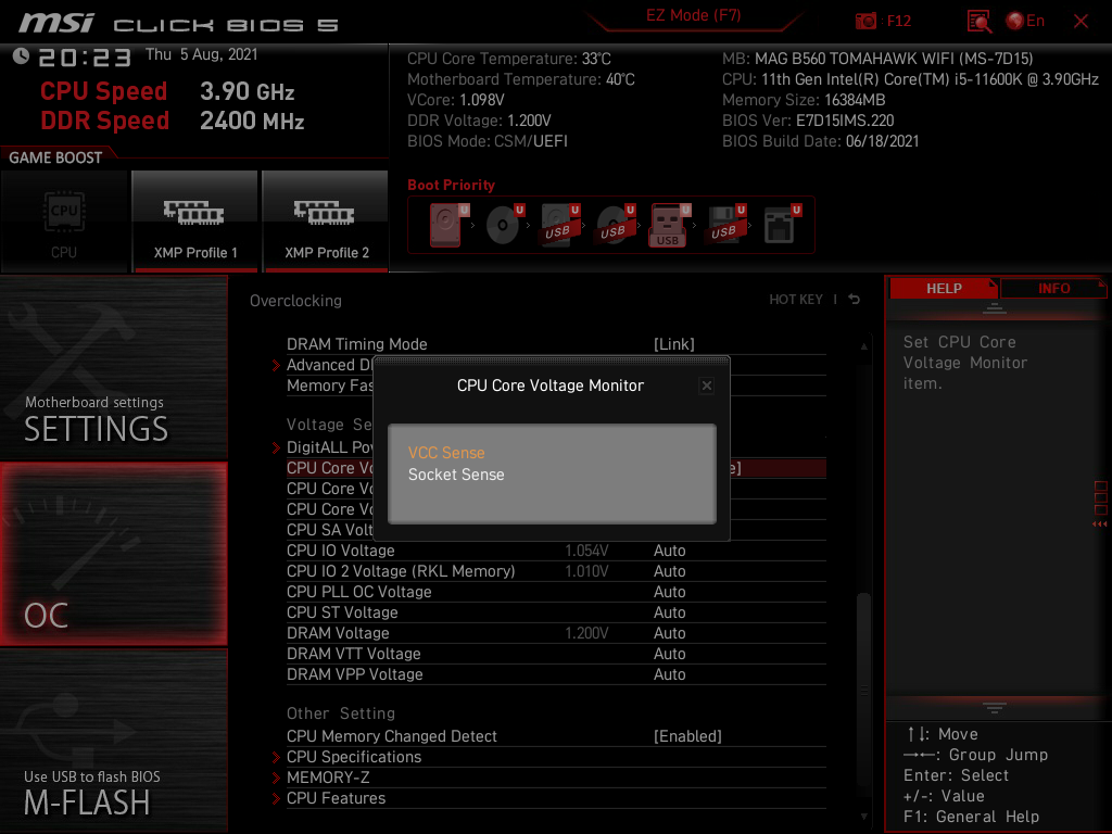 MSI MAG B560 Tomahawk WiFi