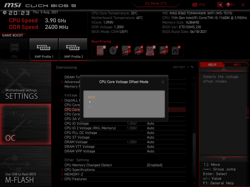 MSI MAG B560 Tomahawk WiFi