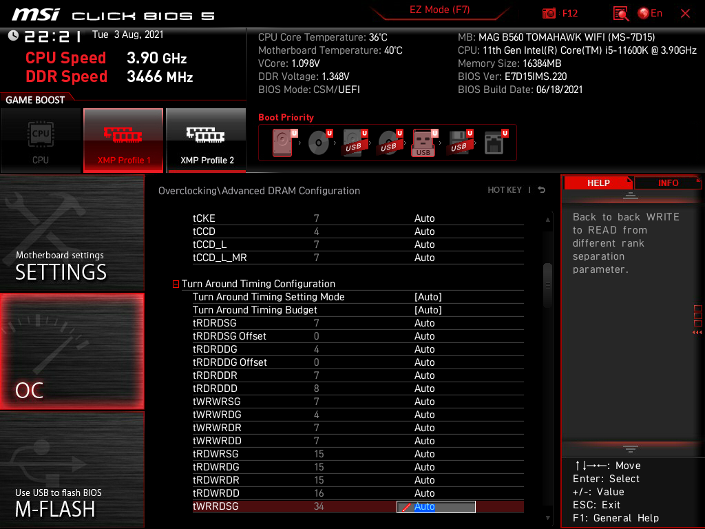 MSI MAG B560 Tomahawk WiFi