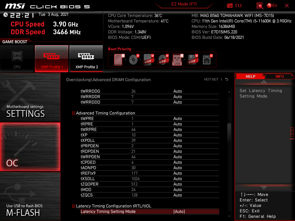 MSI MAG B560 Tomahawk WiFi