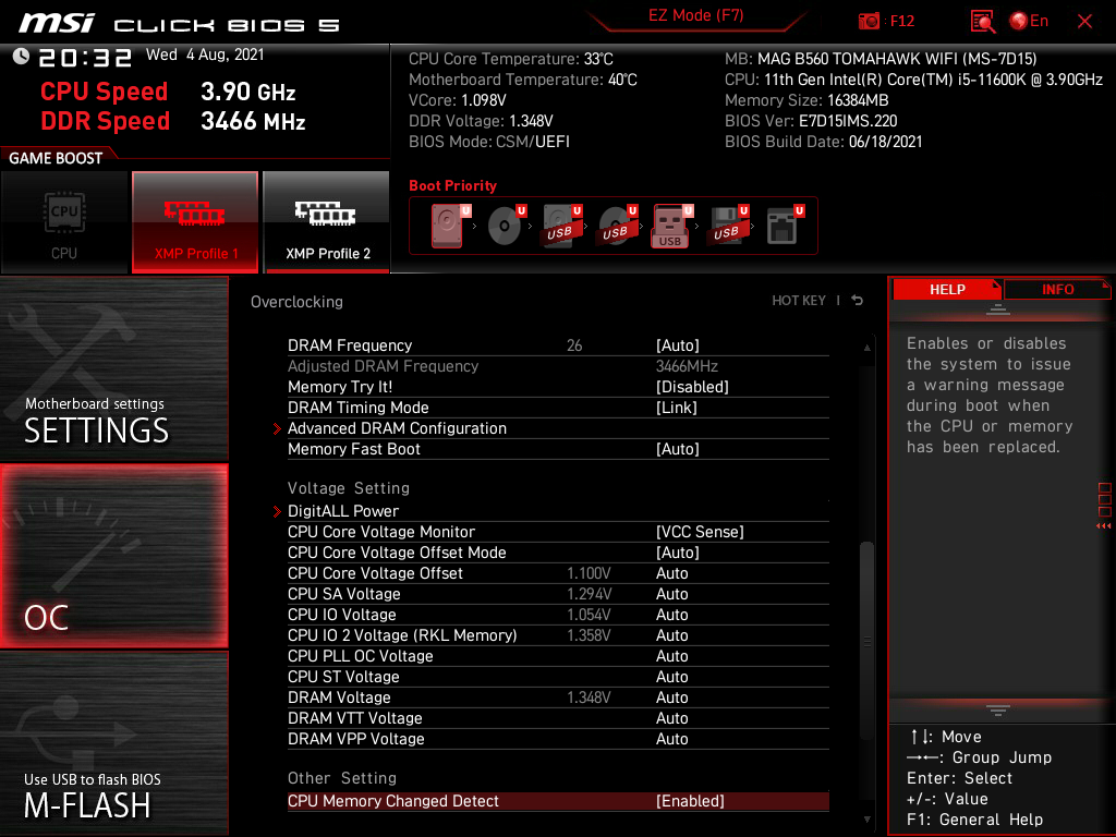 MSI MAG B560 Tomahawk WiFi