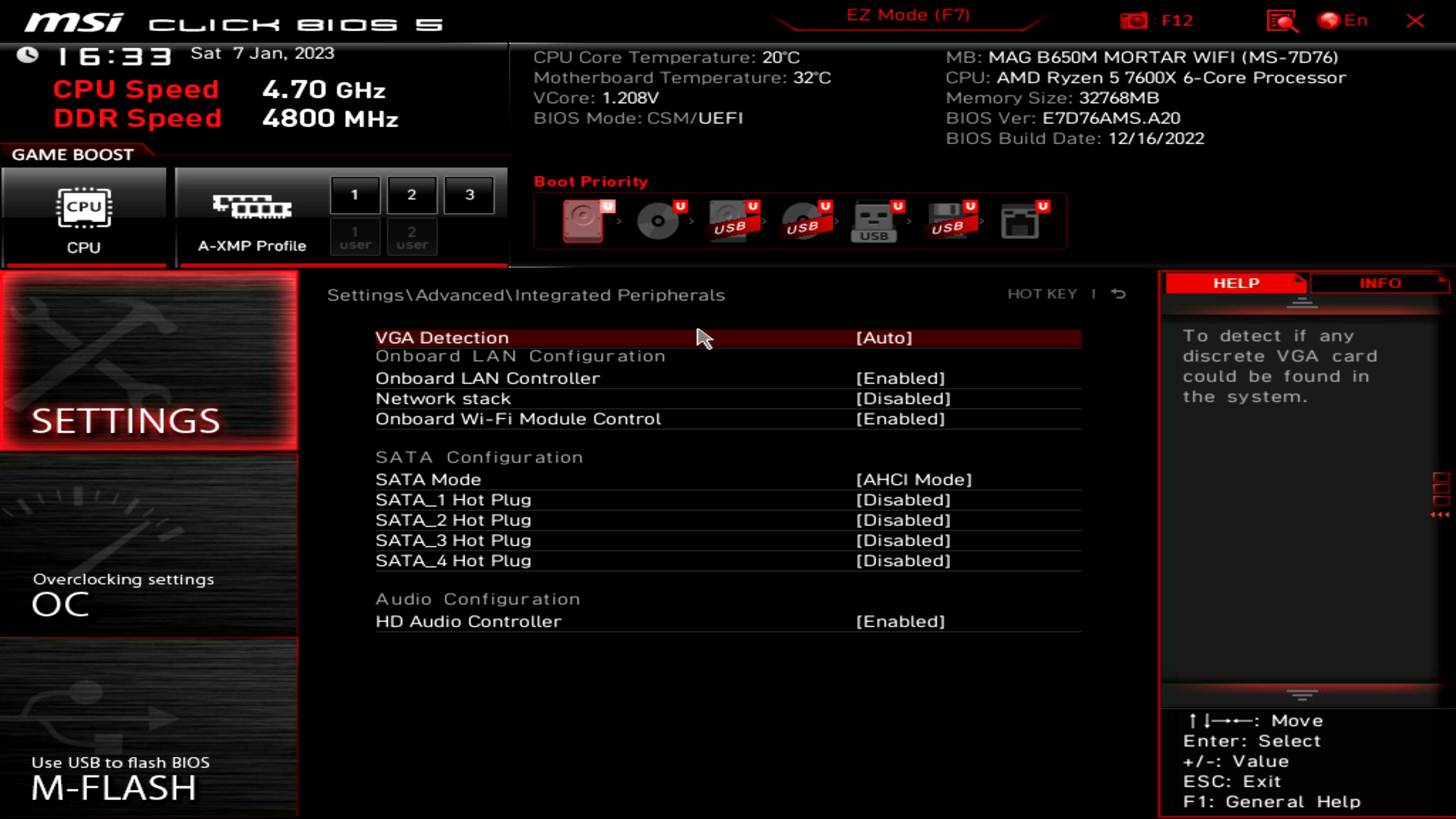 MSI MAG B650M Mortar WIFI