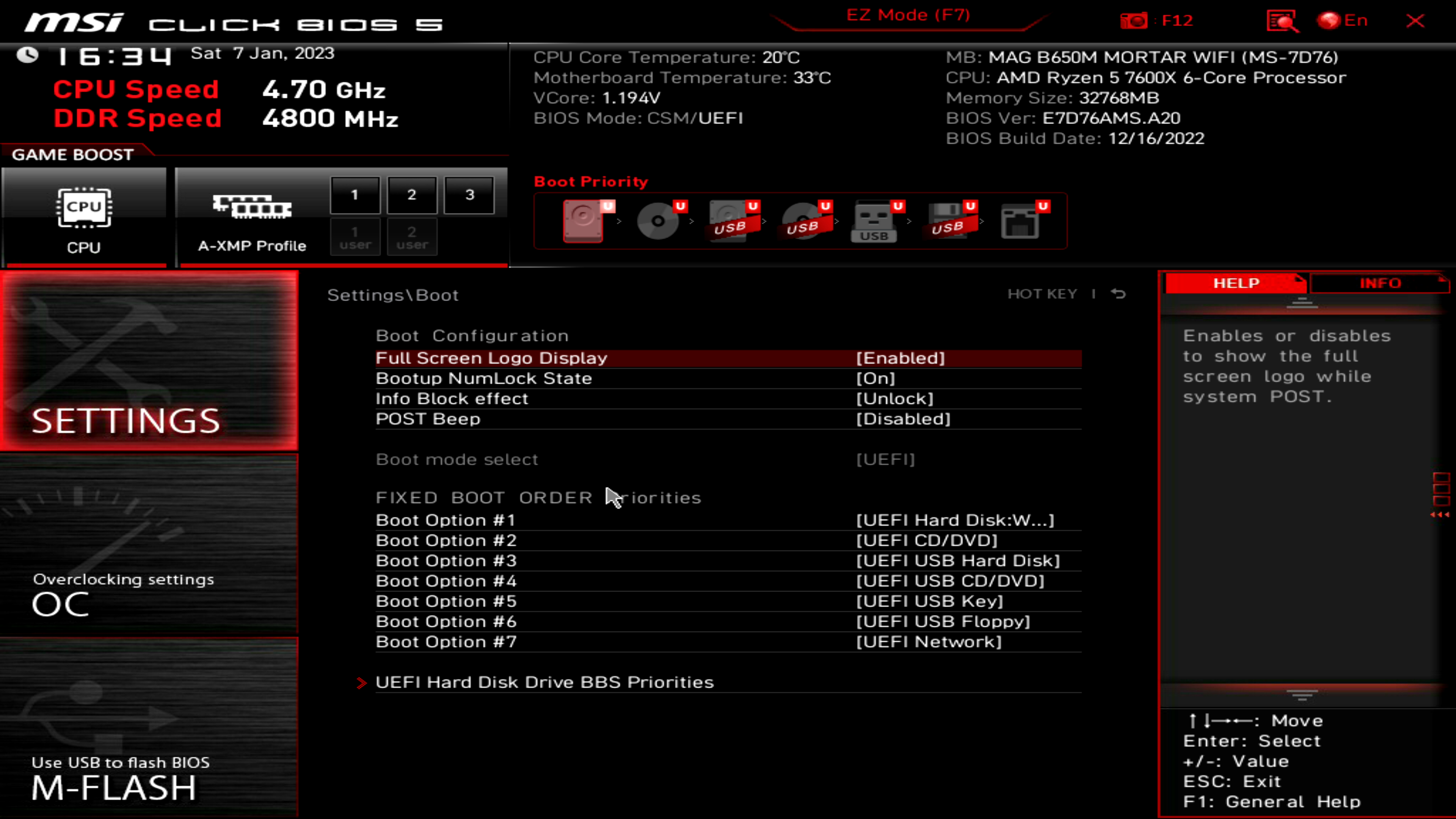 MSI MAG B650M Mortar WIFI