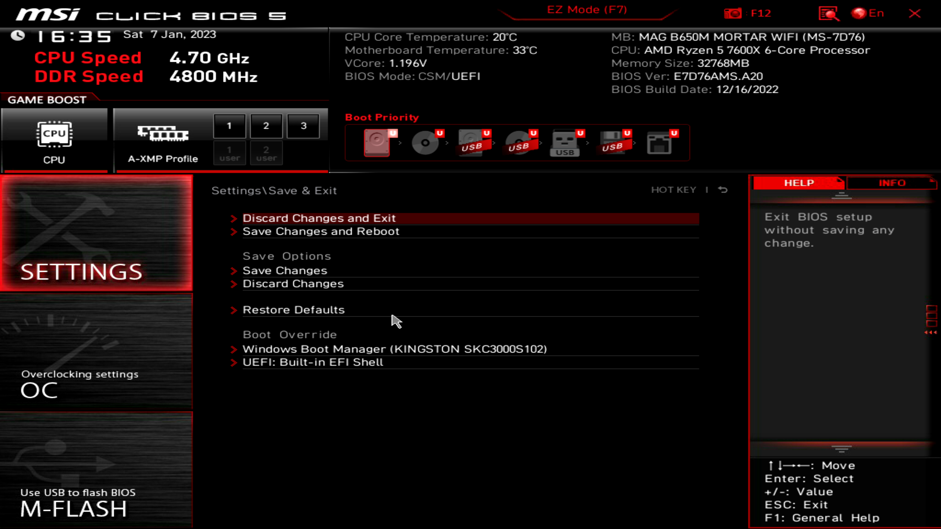 MSI MAG B650M Mortar WIFI