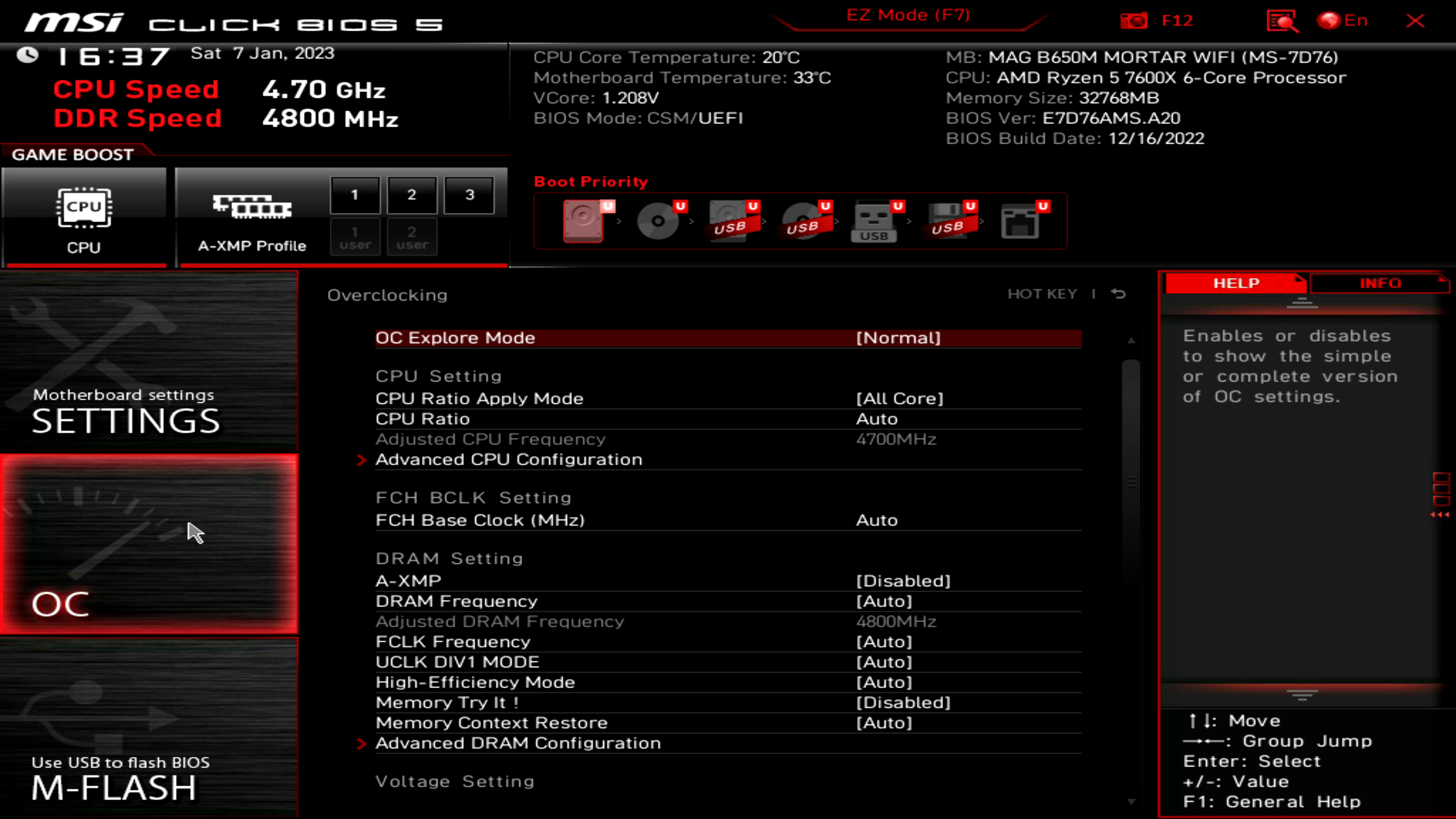 MSI MAG B650M Mortar WIFI