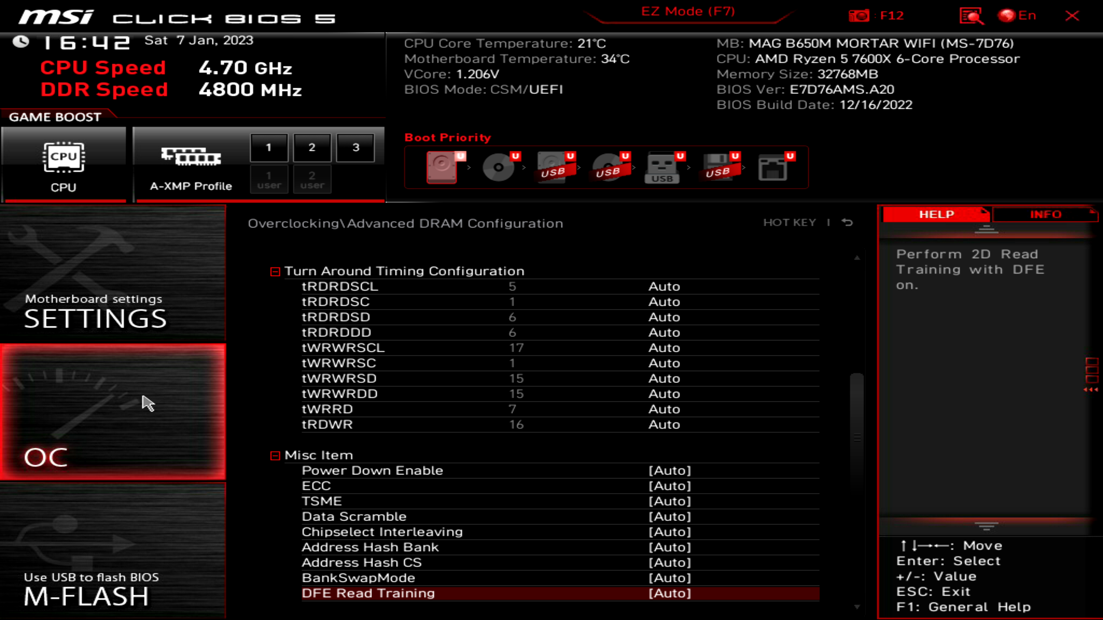 MSI MAG B650M Mortar WIFI