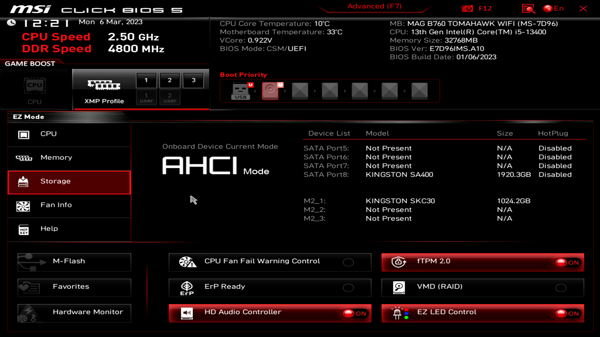 MSI MAG B760 Tomahawk WIFI