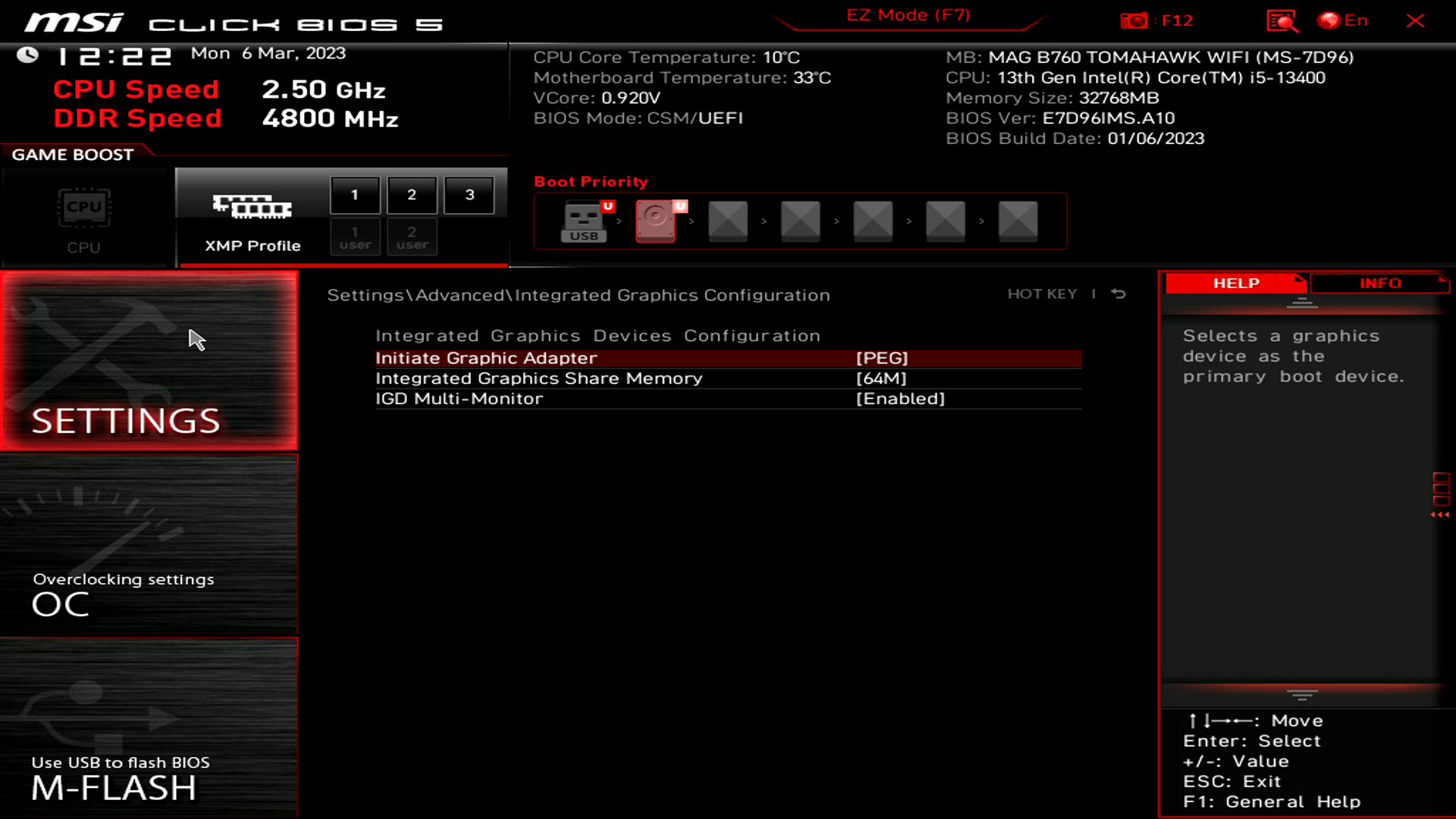 MSI MAG B760 Tomahawk WIFI