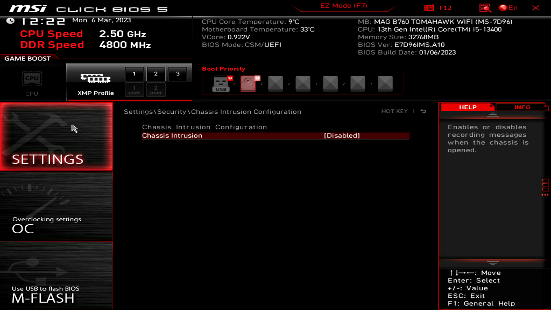 MSI MAG B760 Tomahawk WIFI