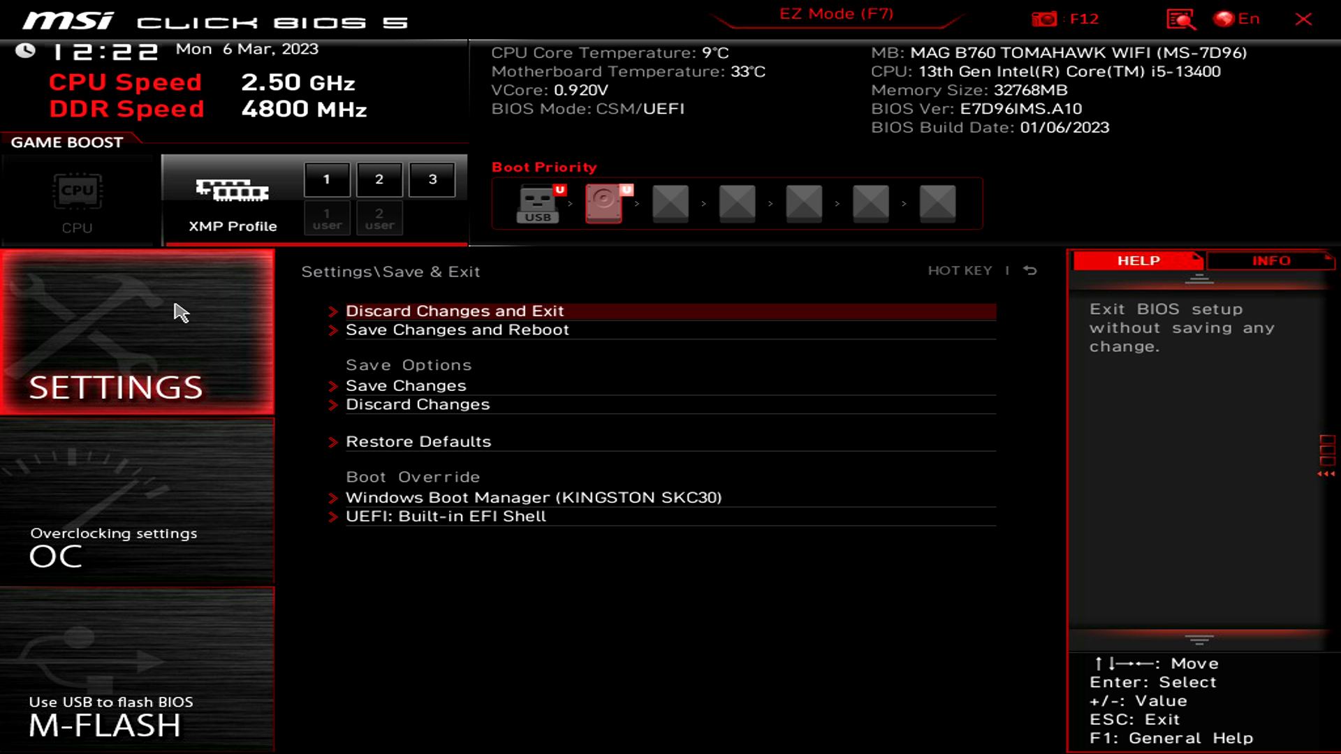 MSI MAG B760 Tomahawk WIFI