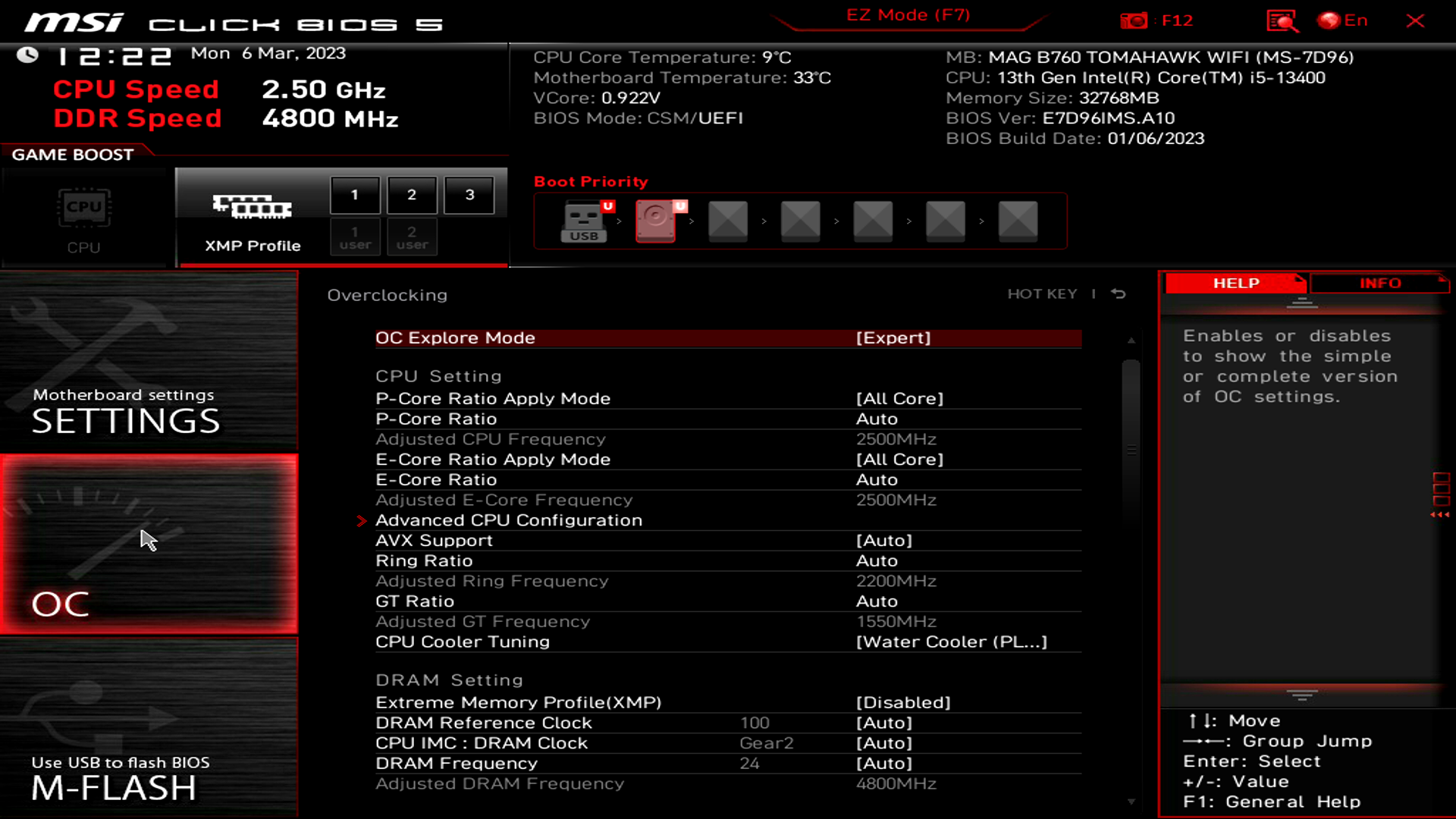 MSI MAG B760 Tomahawk WIFI