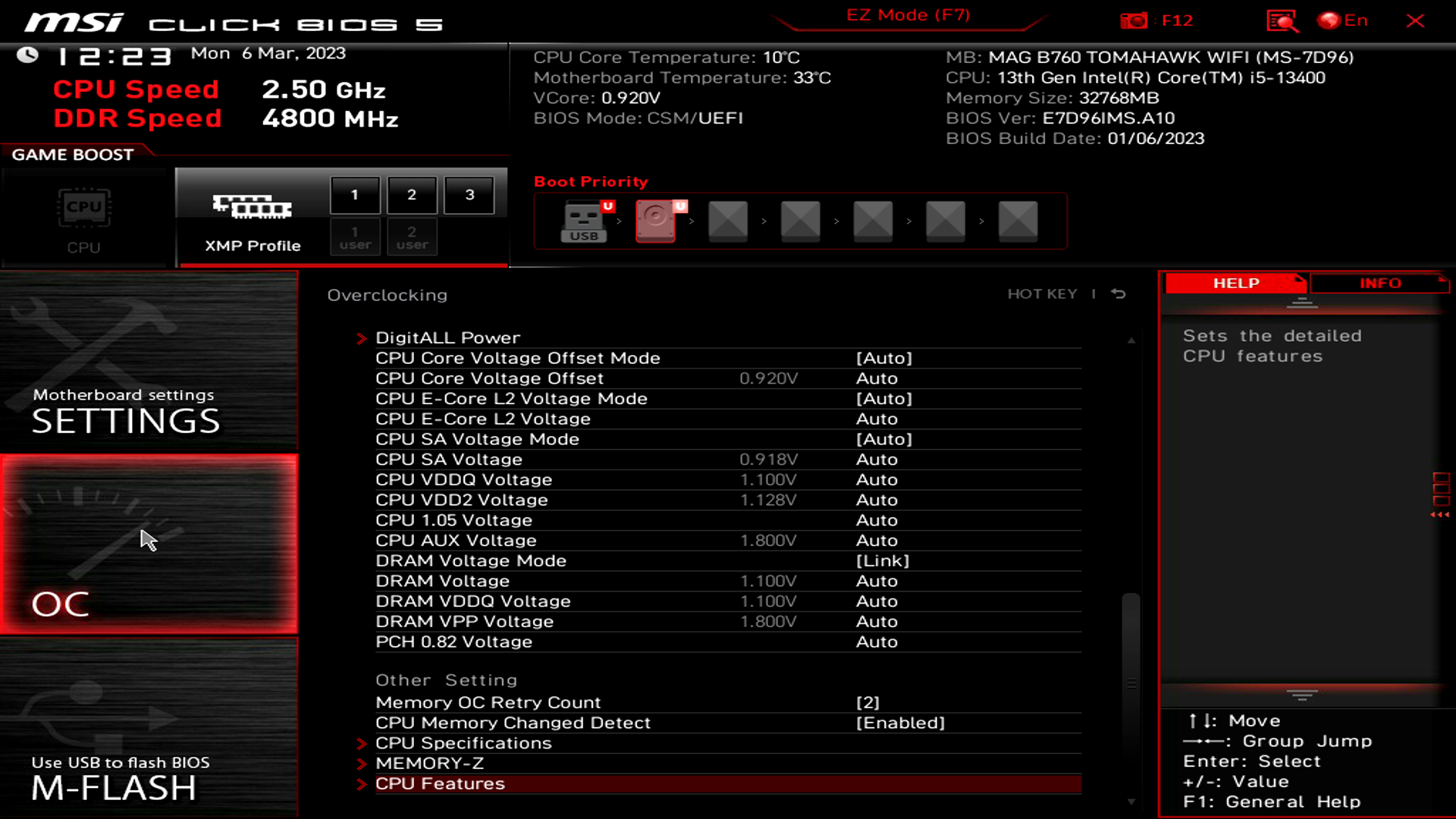 MSI MAG B760 Tomahawk WIFI