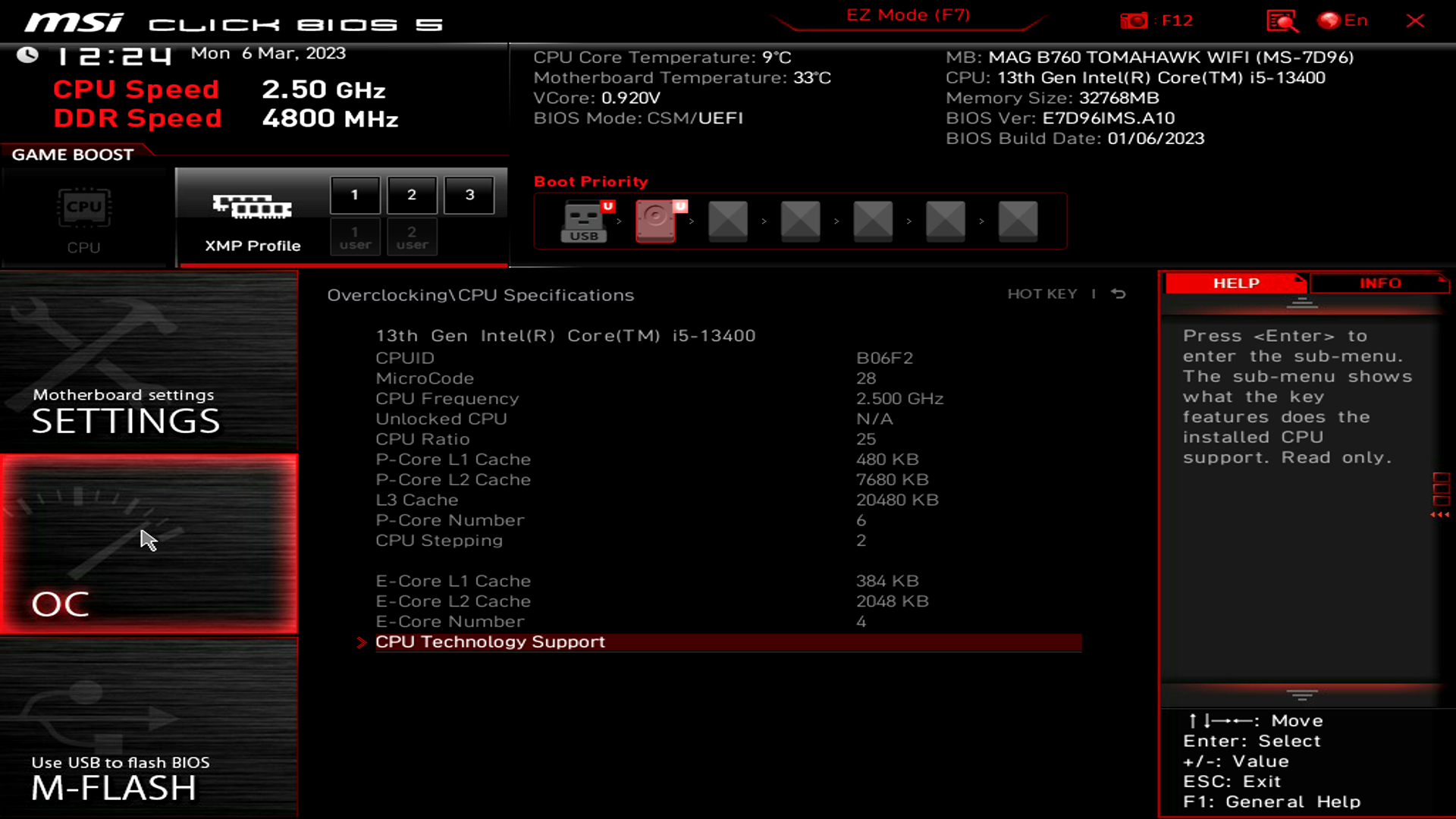 MSI MAG B760 Tomahawk WIFI