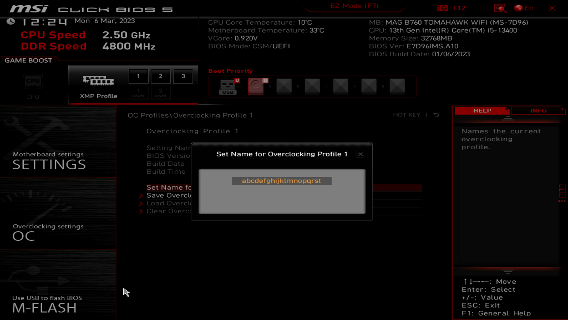 MSI MAG B760 Tomahawk WIFI