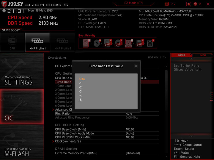 MSI MAG Z490 Tomahawk