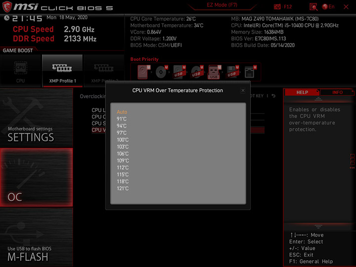 MSI MAG Z490 Tomahawk