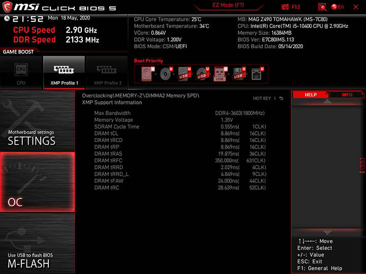 MSI MAG Z490 Tomahawk