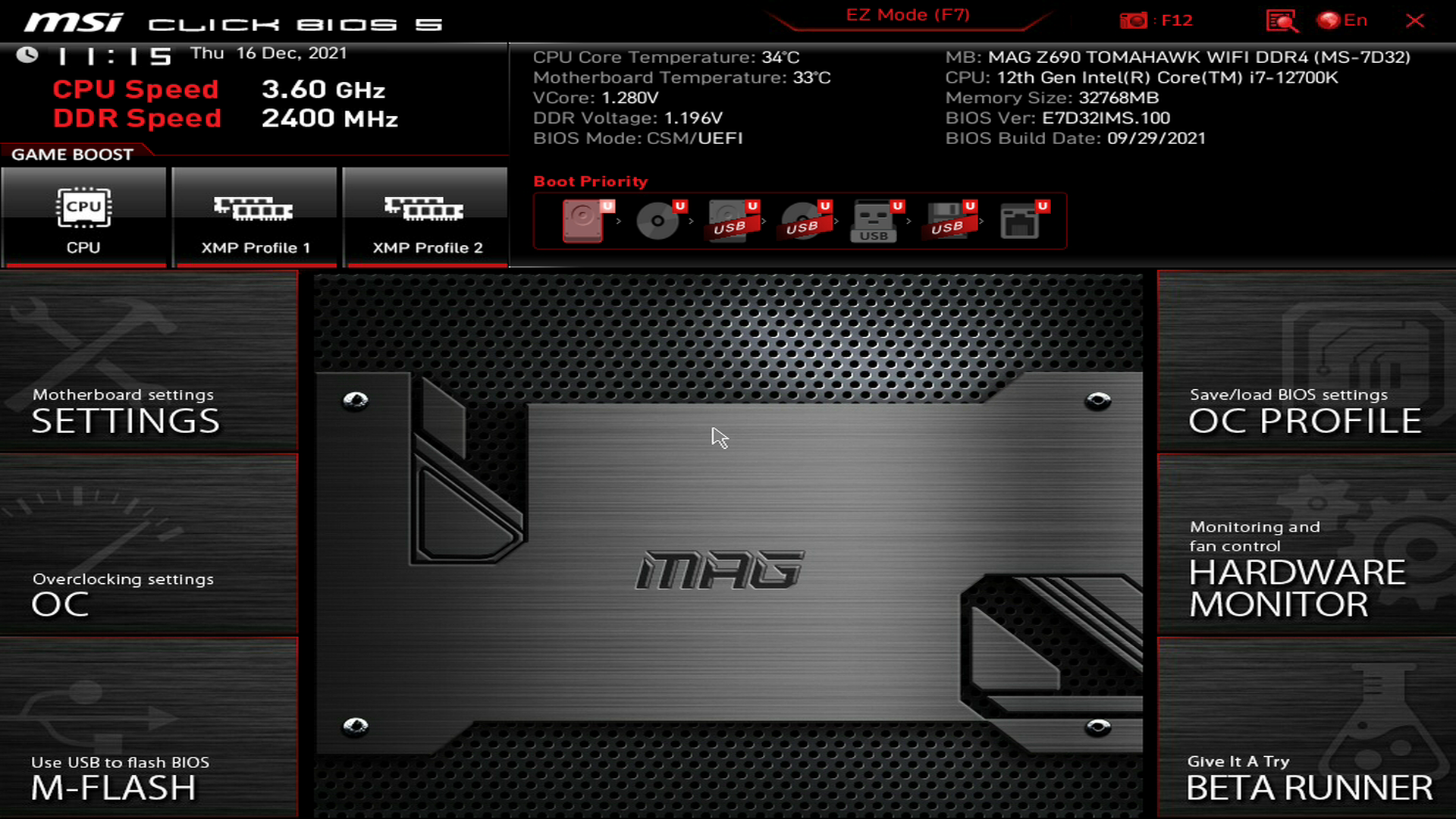 Mag z690 tomahawk wifi