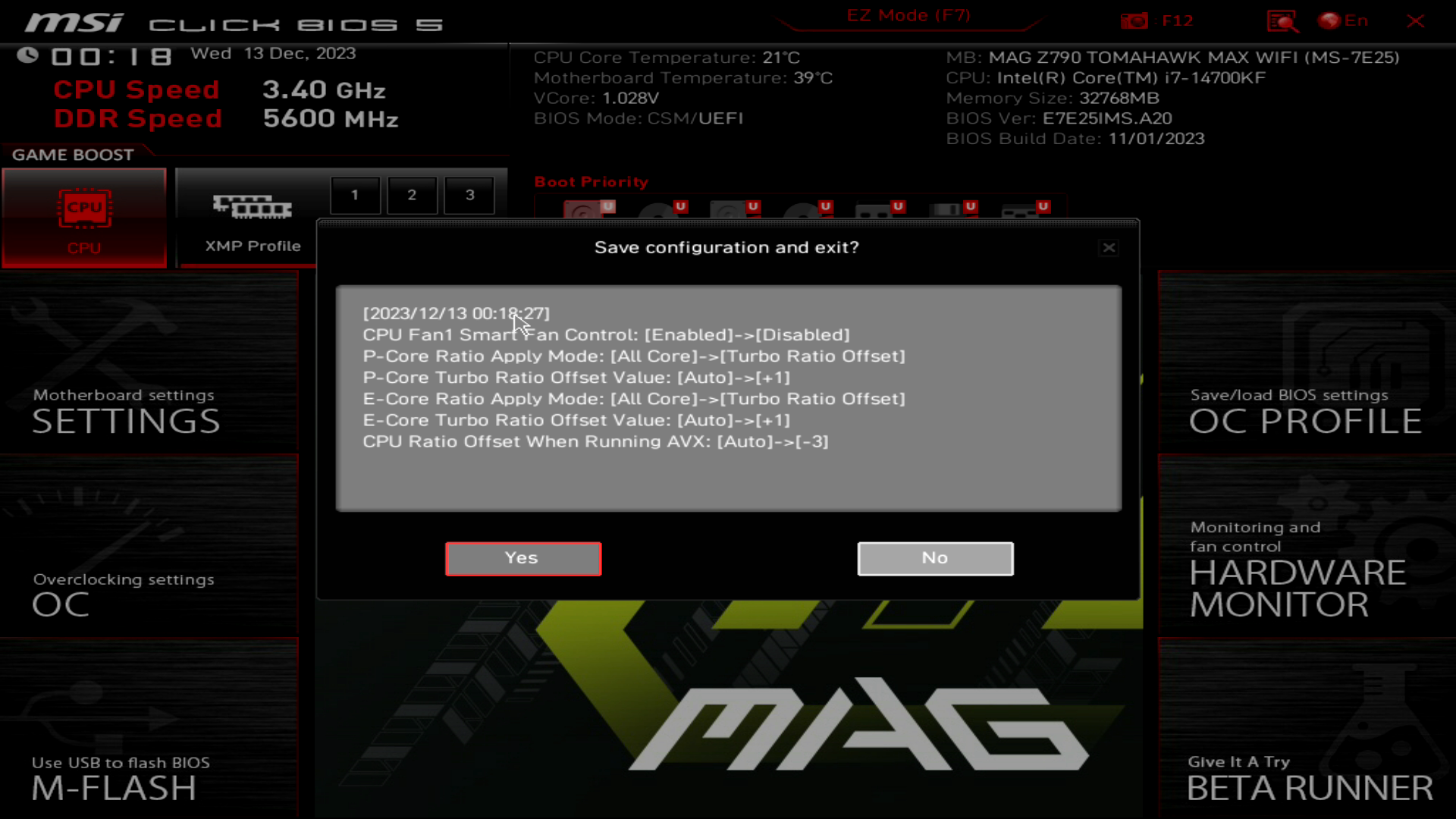 MSI MAG Z790 TOMAHAWK MAX WIFI