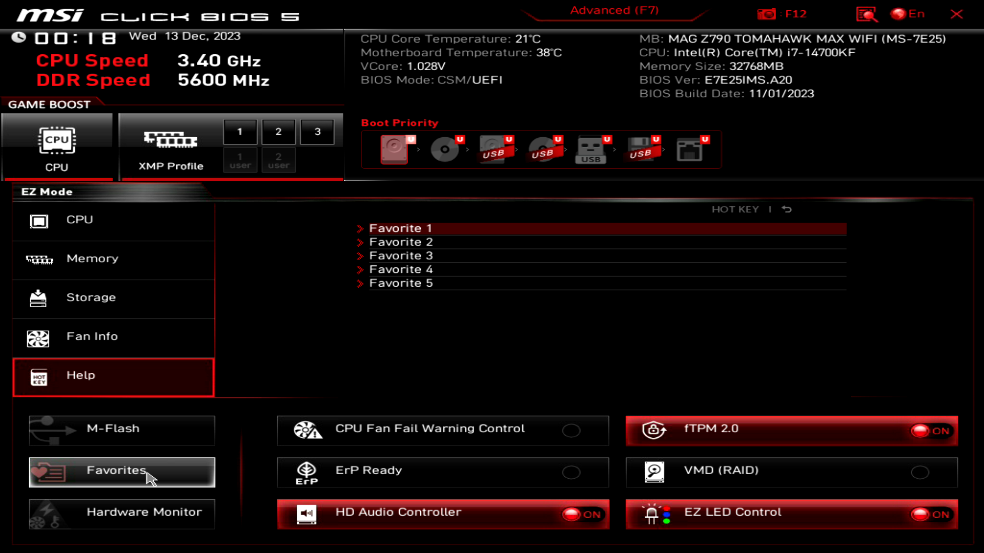 MSI MAG Z790 TOMAHAWK MAX WIFI